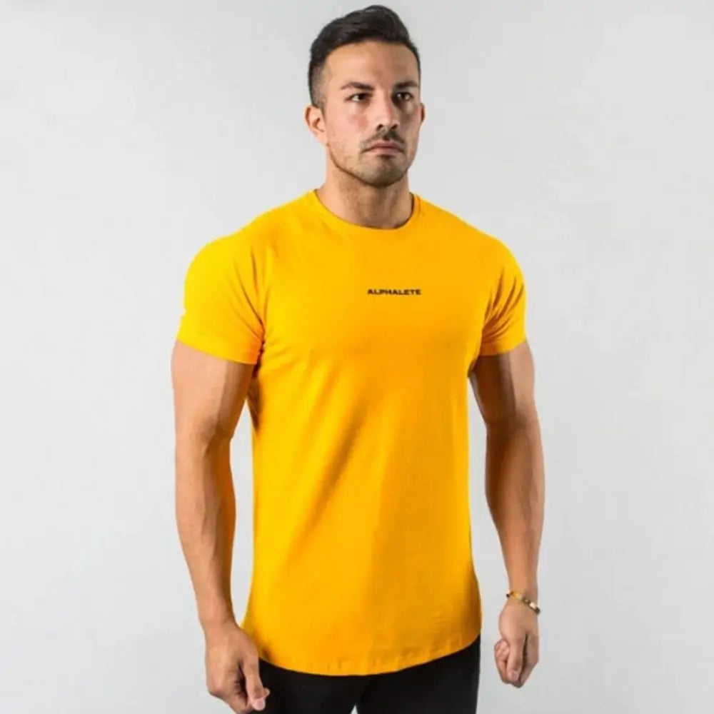 Men Fitted Gym T-Shirt-Teresa&#39;s Fashionista LLC