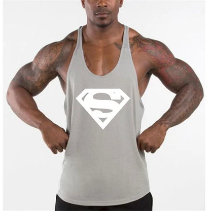 New Arrivals Bodybuilding Cotton Gym Sleeveless Tank Top for Men-Teresa&#39;s Fashionista LLC