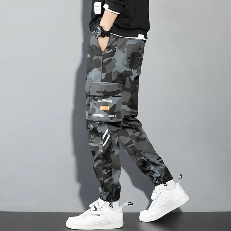 Black Cargo Pants Men-Teresa&#39;s Fashionista LLC