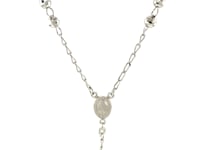 Rosary Chain and Large Bead Necklace in Sterling Silver