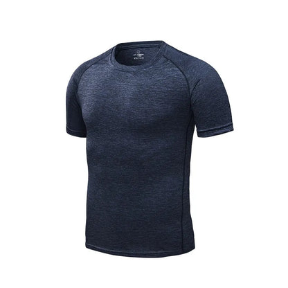 Men's Quick Dry Compression Running T-Shirts: Fitness & Soccer Sportswear-Teresa&#39;s Fashionista LLC