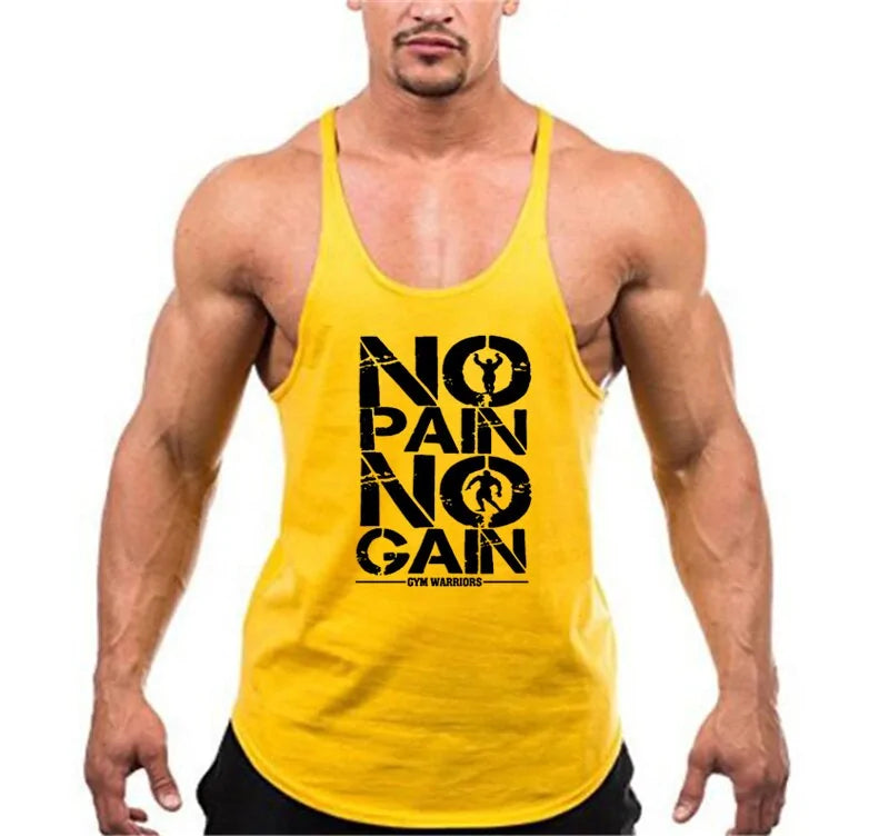 New Arrivals Bodybuilding Cotton Gym Sleeveless Tank Top for Men-Teresa&#39;s Fashionista LLC