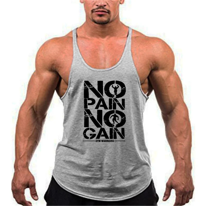 New Arrivals Bodybuilding Cotton Gym Sleeveless Tank Top for Men-Teresa&#39;s Fashionista LLC