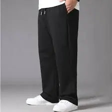 Oversized Black Casual Pants Men&#39;s 10XL Sweatpants Korean-Teresa&#39;s Fashionista LLC