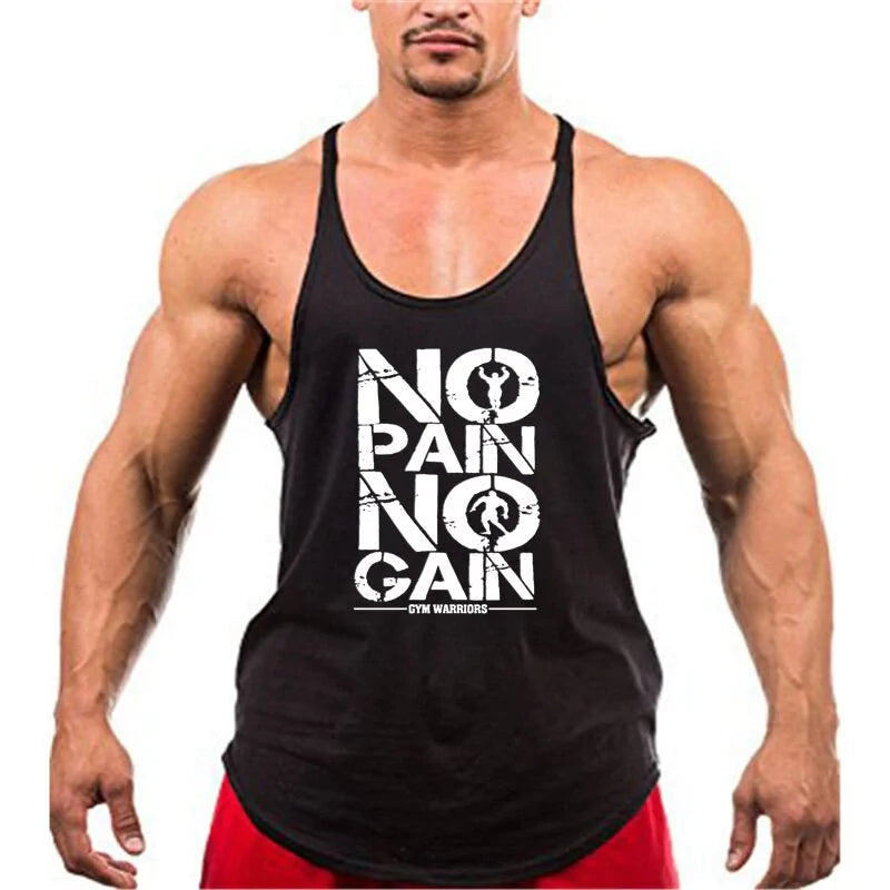 New Arrivals Bodybuilding Cotton Gym Sleeveless Tank Top for Men-Teresa&#39;s Fashionista LLC