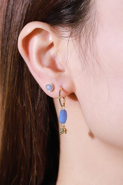 Stone Drop Earrings-Teresa&#39;s Fashionista LLC