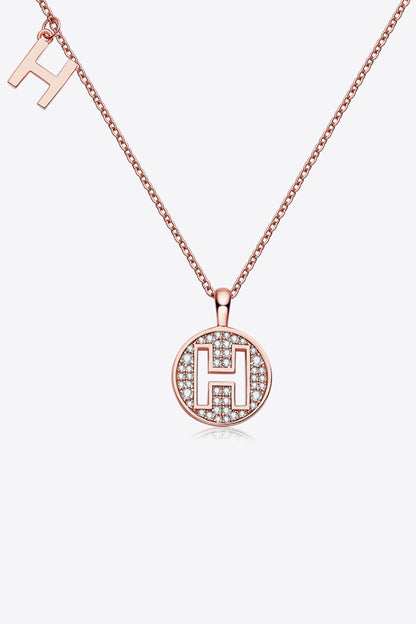 Moissanite A to J Pendant Necklace-Teresa&#39;s Fashionista LLC