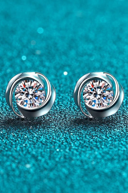 Feeling Fun Moissanite Stud Earrings-Teresa&#39;s Fashionista LLC