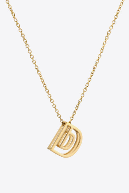 A to J Letter Pendant Nekclace-Teresa&#39;s Fashionista LLC