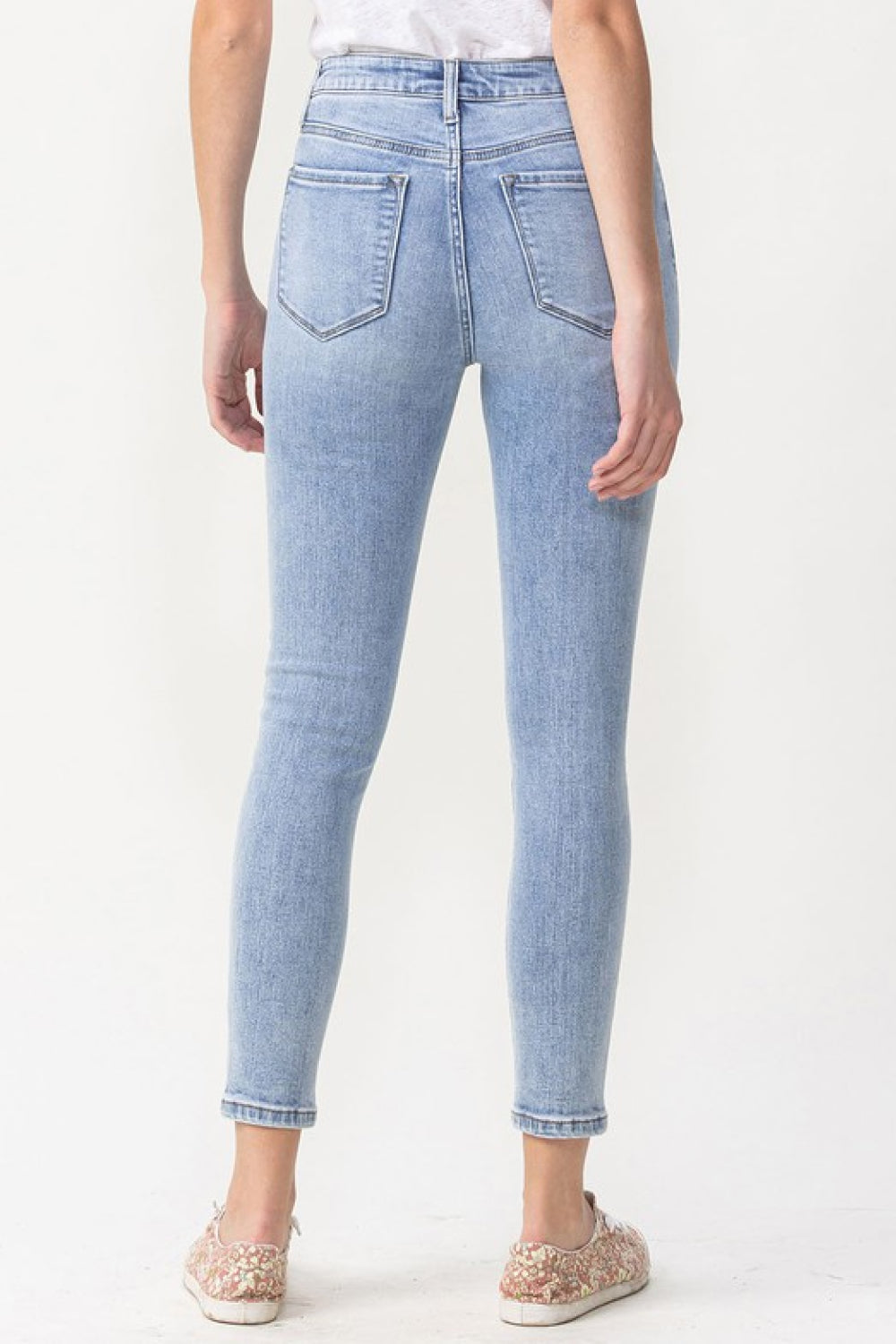 Lovervet Full Size Talia High Rise Crop Skinny Jeans-Teresa&#39;s Fashionista LLC