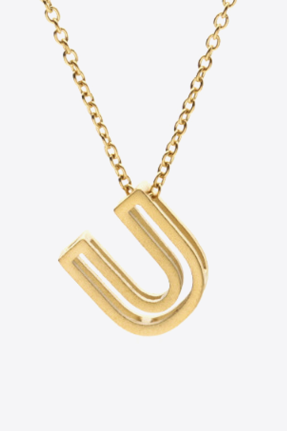 U to Z Letter Pendant Nekclace-Teresa&#39;s Fashionista LLC