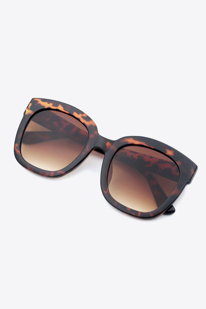 Polycarbonate Frame Square Sunglasses-Teresa&#39;s Fashionista LLC