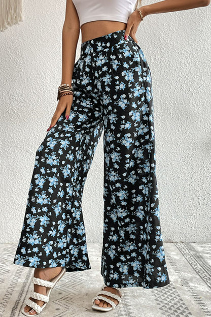 Floral Pocket Culottes-Teresa&#39;s Fashionista LLC