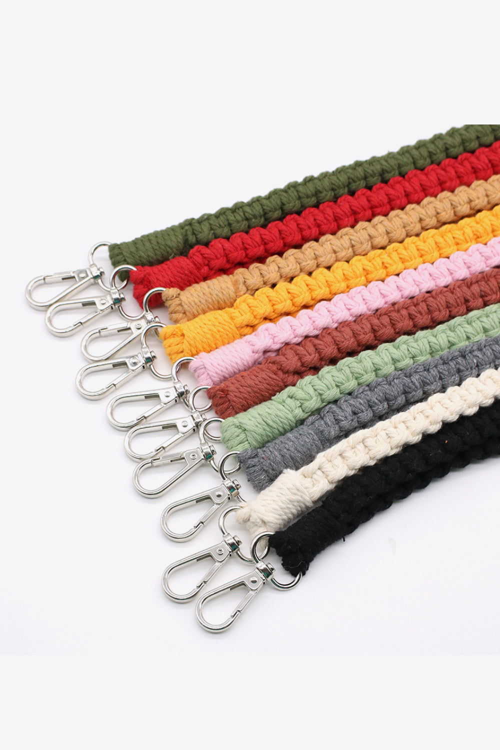 Assorted 2-Pack Hand-Woven Lanyard Keychain-Teresa&#39;s Fashionista LLC