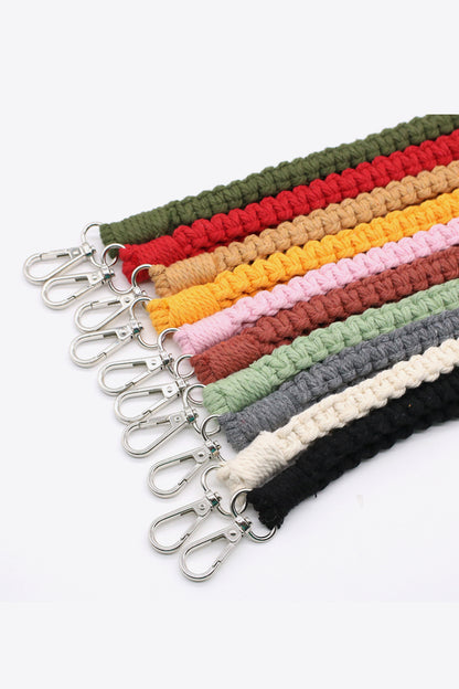 Assorted 2-Pack Hand-Woven Lanyard Keychain-Teresa&#39;s Fashionista LLC