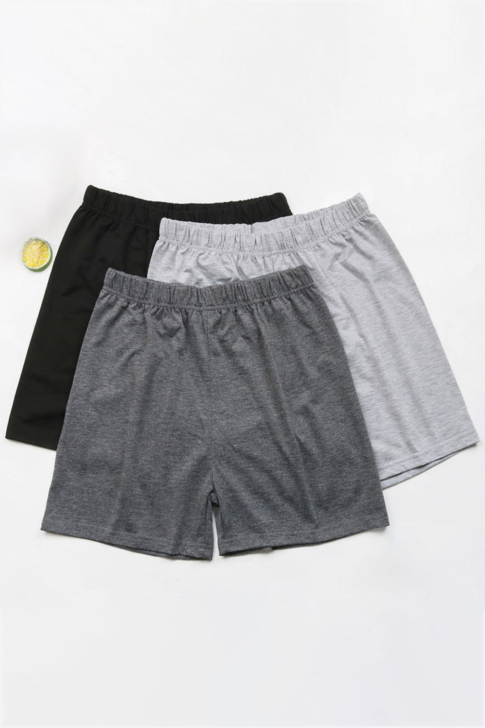 3-Pack Elastic Waist Shorts-Teresa&#39;s Fashionista LLC