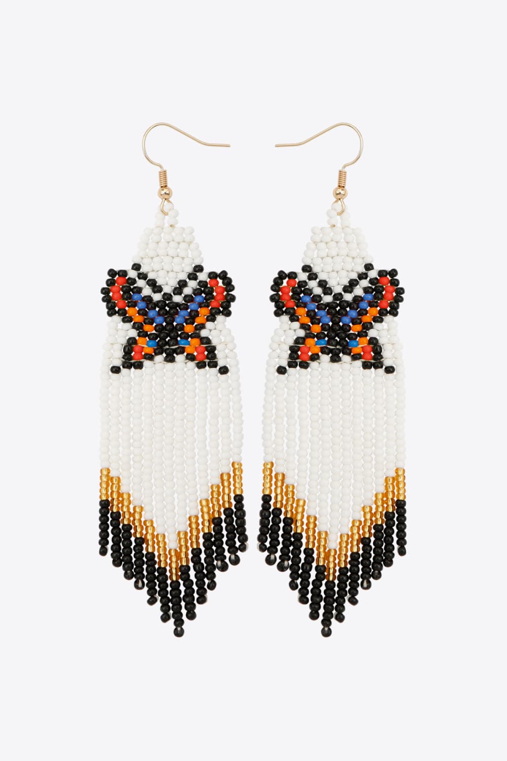 Butterfly Beaded Dangle Earrings-Teresa&#39;s Fashionista LLC