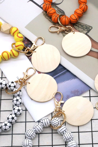 Assorted 4-Pack Wristlet Bead Key Chain-Teresa&#39;s Fashionista LLC