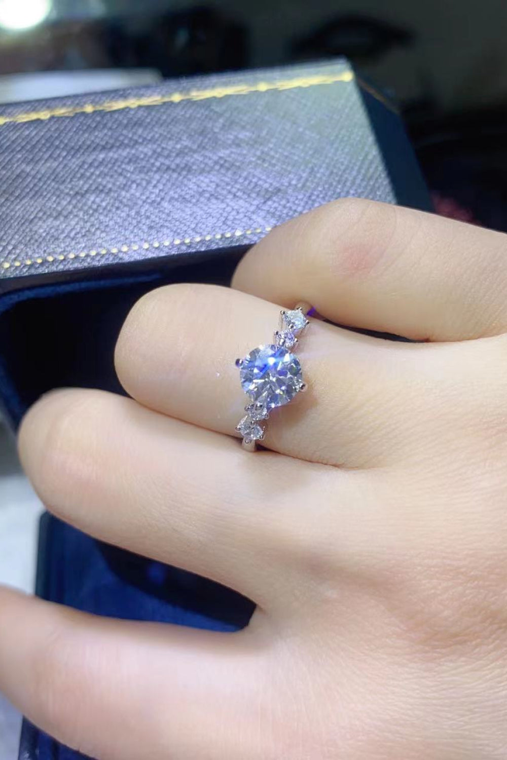 Something To See 1 Carat Moissanite Ring-Teresa&#39;s Fashionista LLC