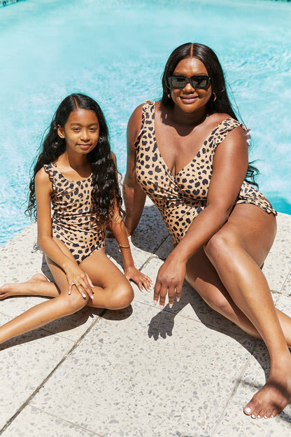 Marina West Swim Full Size Float On Ruffle Faux Wrap One-Piece in Leopard-Teresa&#39;s Fashionista LLC