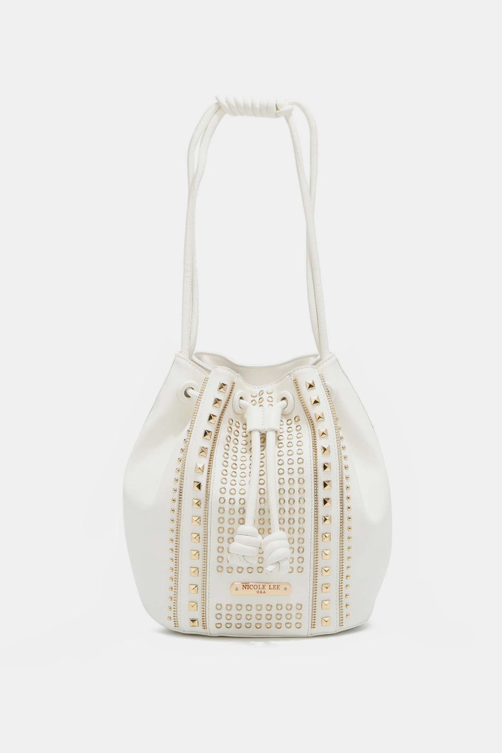 Nicole Lee USA Amy Studded Bucket Bag-Teresa&#39;s Fashionista LLC