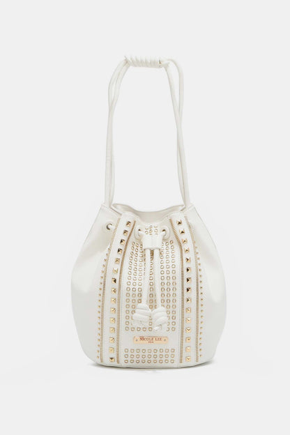 Nicole Lee USA Amy Studded Bucket Bag-Teresa&#39;s Fashionista LLC