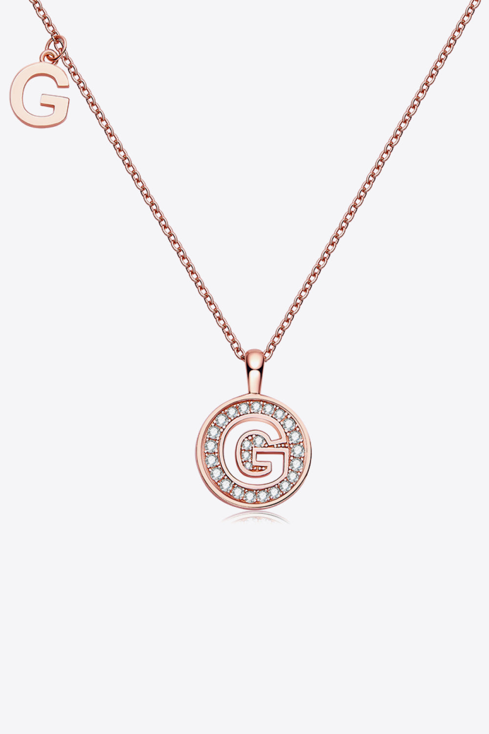 Moissanite A to J Pendant Necklace-Teresa&#39;s Fashionista LLC