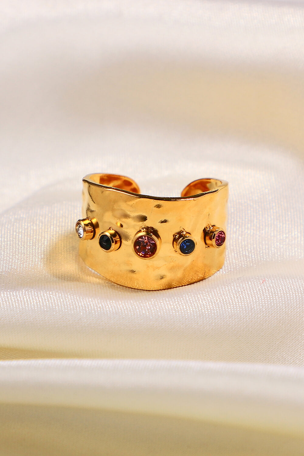 18K Gold-Plated Zircon Ring-Teresa&#39;s Fashionista LLC