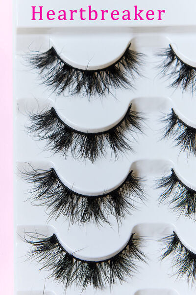 SO PINK BEAUTY Mink Eyelashes 5 Pairs-Teresa&#39;s Fashionista LLC