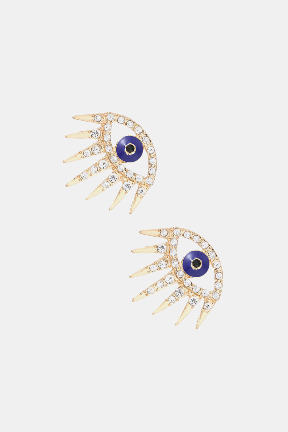 Evil Eye Rhinestone Dangle Earrings-Teresa&#39;s Fashionista LLC