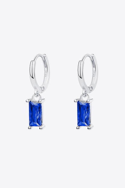 Retro 925 Sterling Silver Cubic Zirconia Drop Earrings-Teresa&#39;s Fashionista LLC