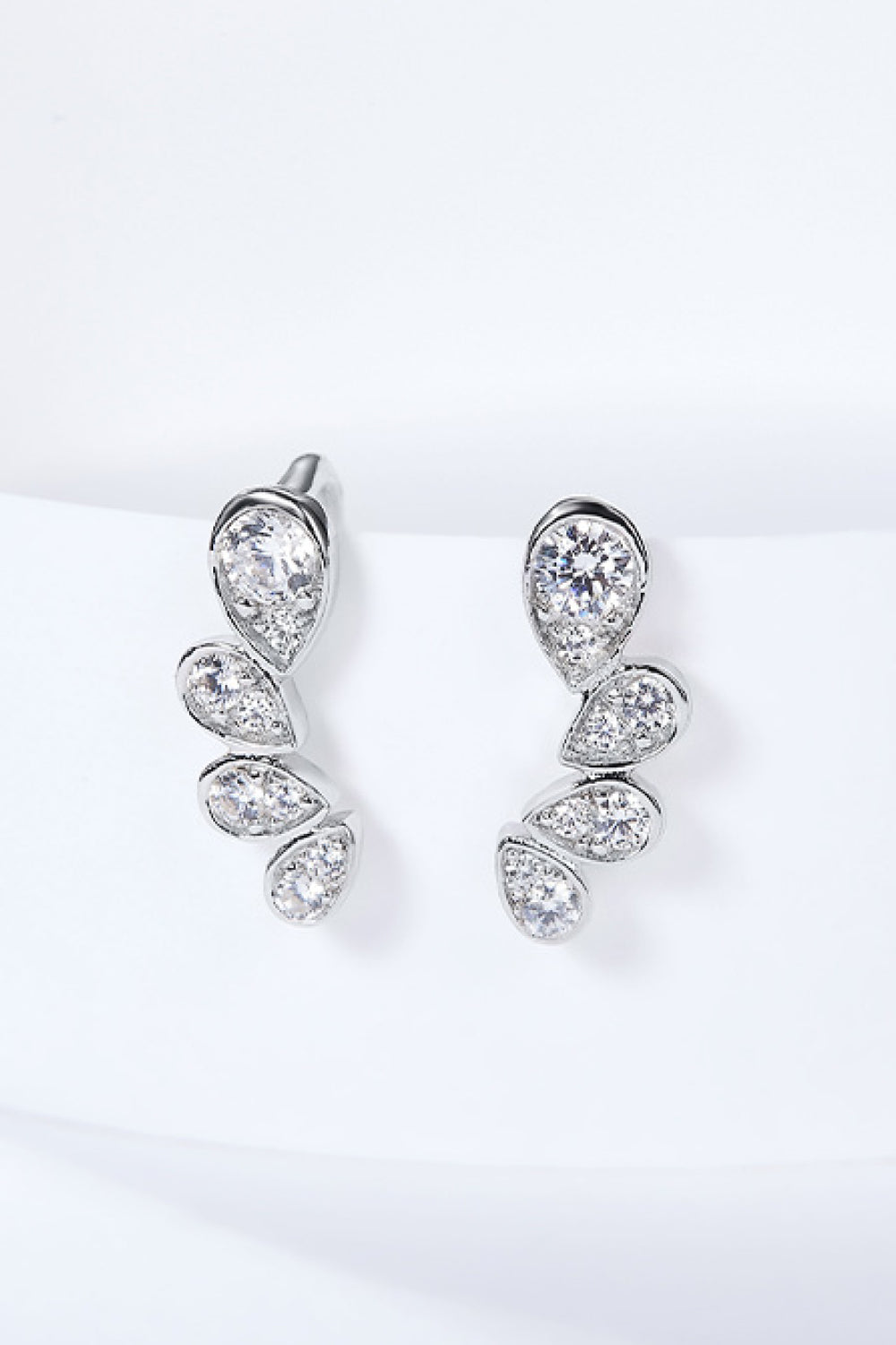 Pear Shape Moissanite Earrings-Teresa&#39;s Fashionista LLC