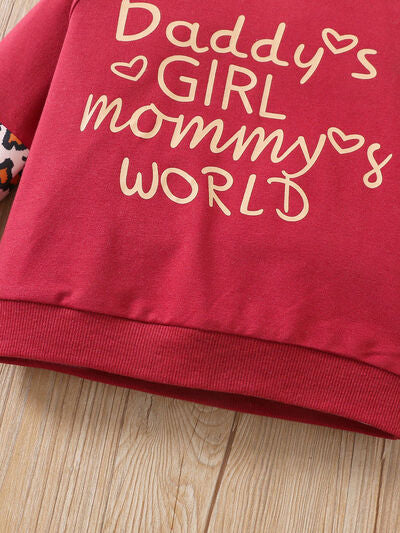 DADDY'S GIRL MOMMY'S WORLD Leopard Top and Pants Set-Teresa&#39;s Fashionista LLC