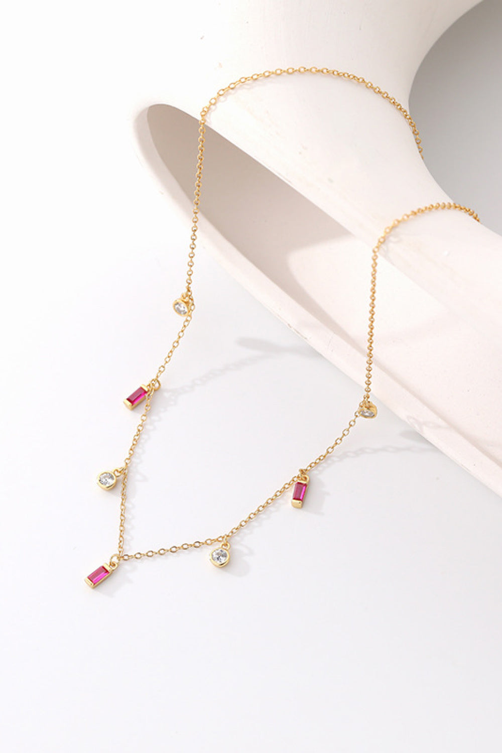 18K Gold Plated Multi-Charm Chain Necklace-Teresa&#39;s Fashionista LLC