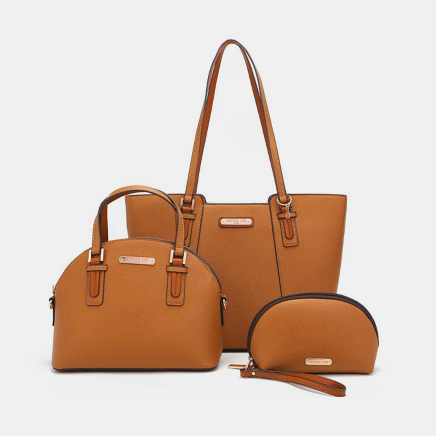 Nicole Lee USA 3-Piece Handbag Set-Teresa&#39;s Fashionista LLC