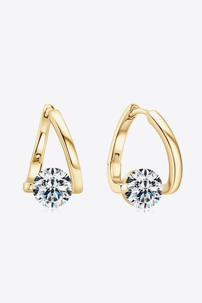 2 Carat Moissanite 925 Sterling Silver Heart Earrings-Teresa&#39;s Fashionista LLC