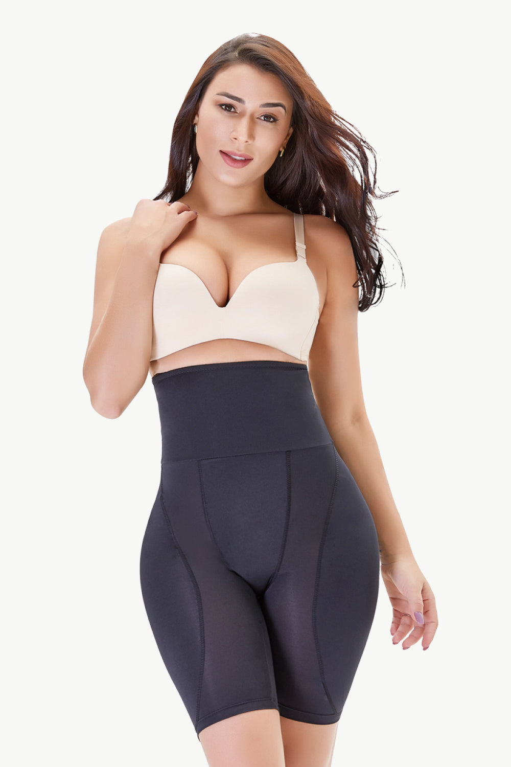 Full Size High Waisted Pull-On Shaping Shorts-Teresa&#39;s Fashionista LLC