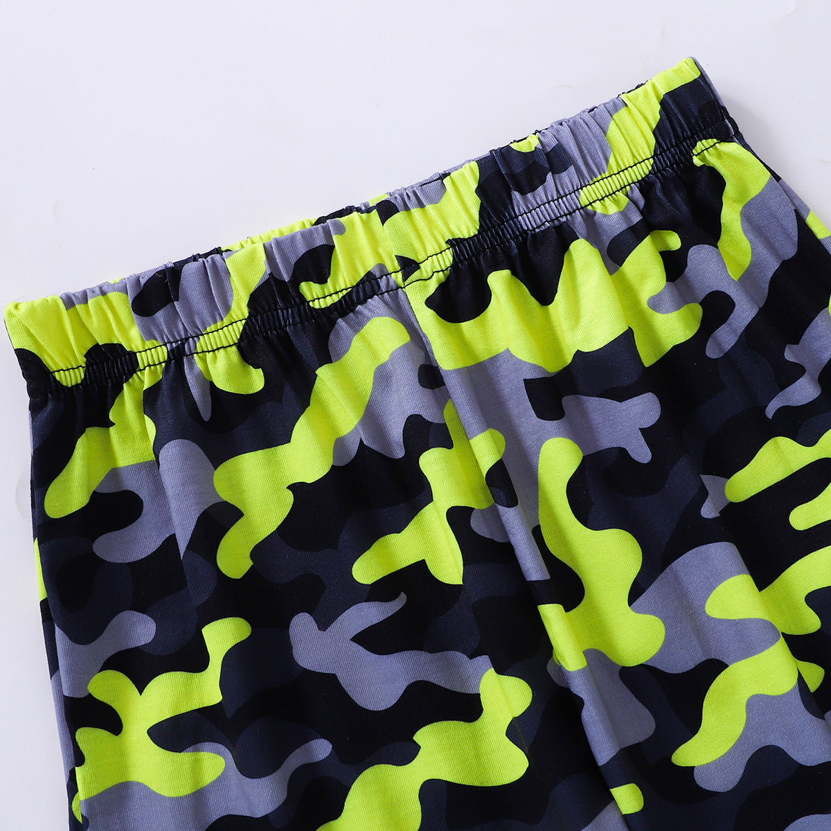 Boys Dinosaur Graphic Tee and Camouflage Shorts Set-Teresa&#39;s Fashionista LLC