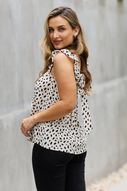 Be Stage Full Size Woven Top in Cream-Teresa&#39;s Fashionista LLC