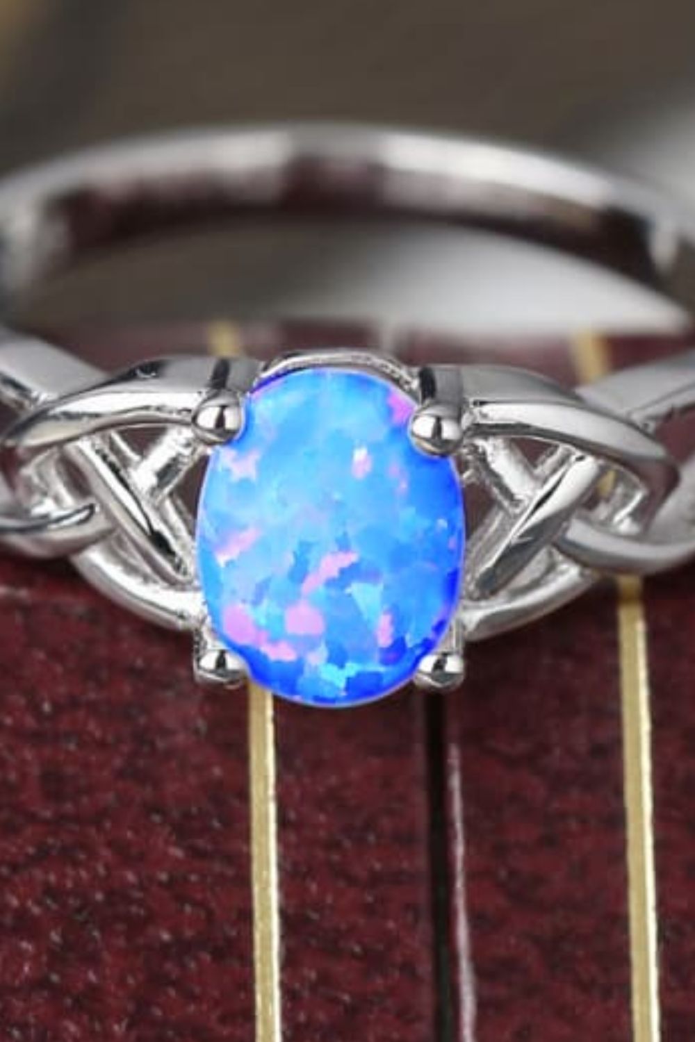 Crisscross 4-Prong Opal Ring-Teresa&#39;s Fashionista LLC