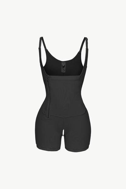 Full Size Side Zipper Under-Bust Shaping Bodysuit-Teresa&#39;s Fashionista LLC