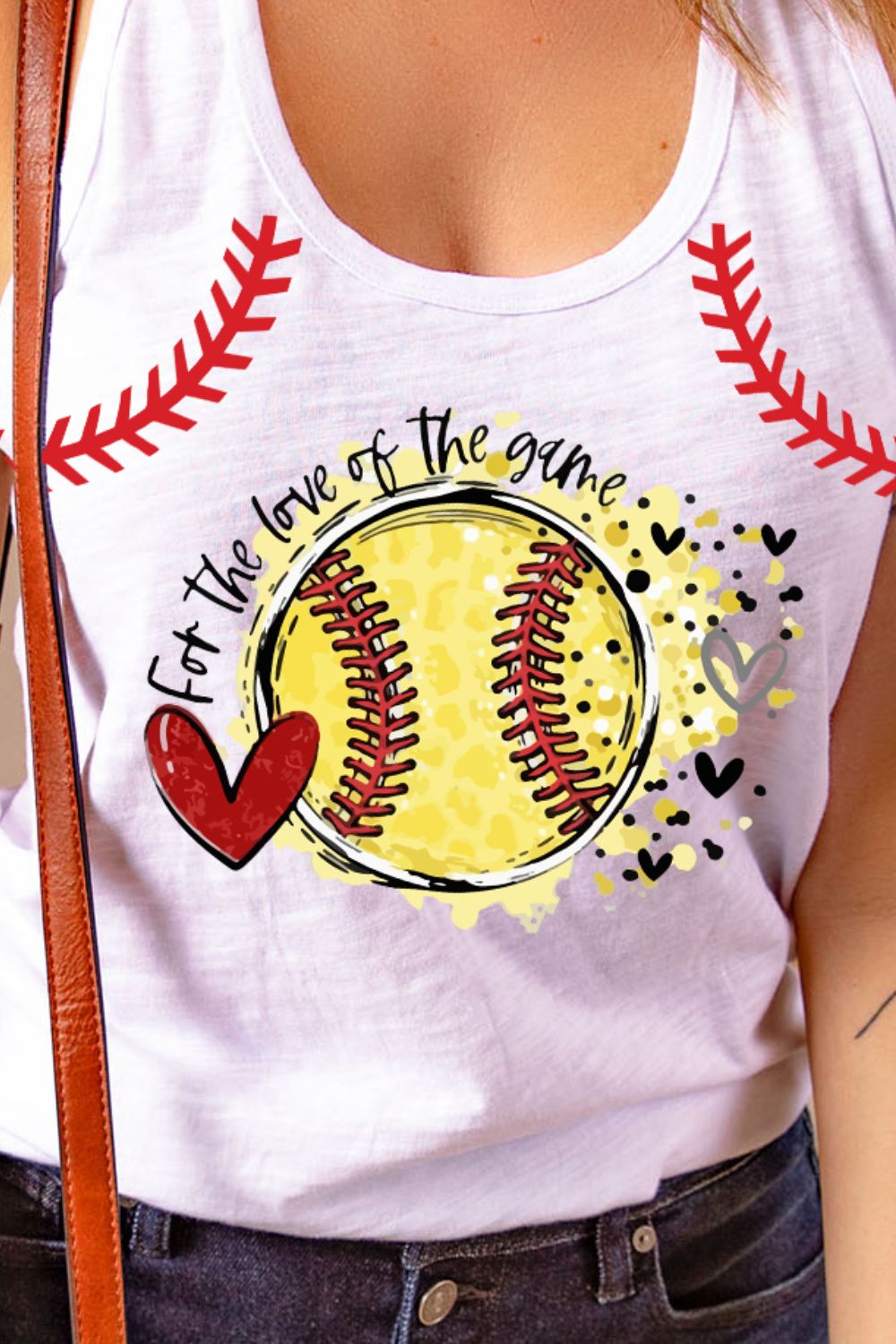 FOR THE LOVE OF THE GAME Graphic Tank-Teresa&#39;s Fashionista LLC