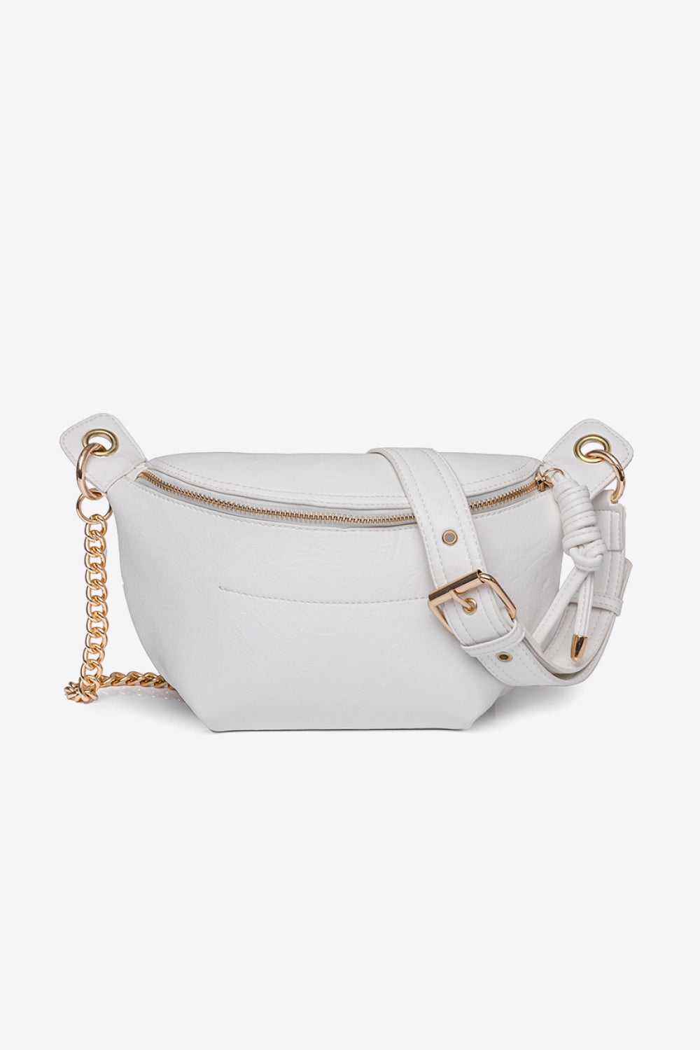 PU Leather Chain Strap Crossbody Bag-Teresa&#39;s Fashionista LLC