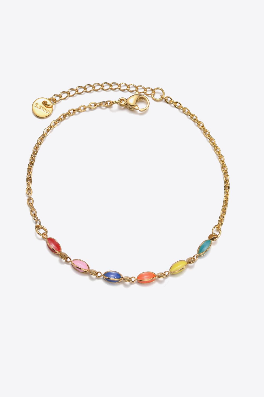 Multicolored Stainless Steel Bracelet-Teresa&#39;s Fashionista LLC