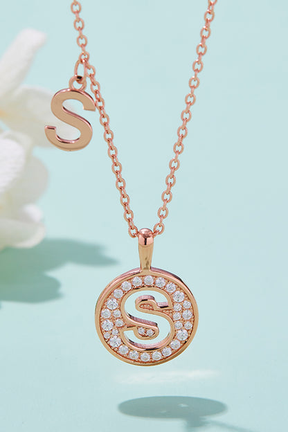 Moissanite K to T Pendant Necklace-Teresa&#39;s Fashionista LLC