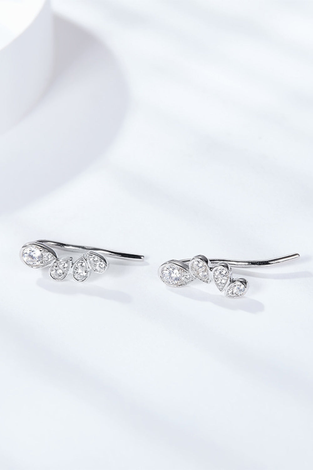 Pear Shape Moissanite Earrings-Teresa&#39;s Fashionista LLC