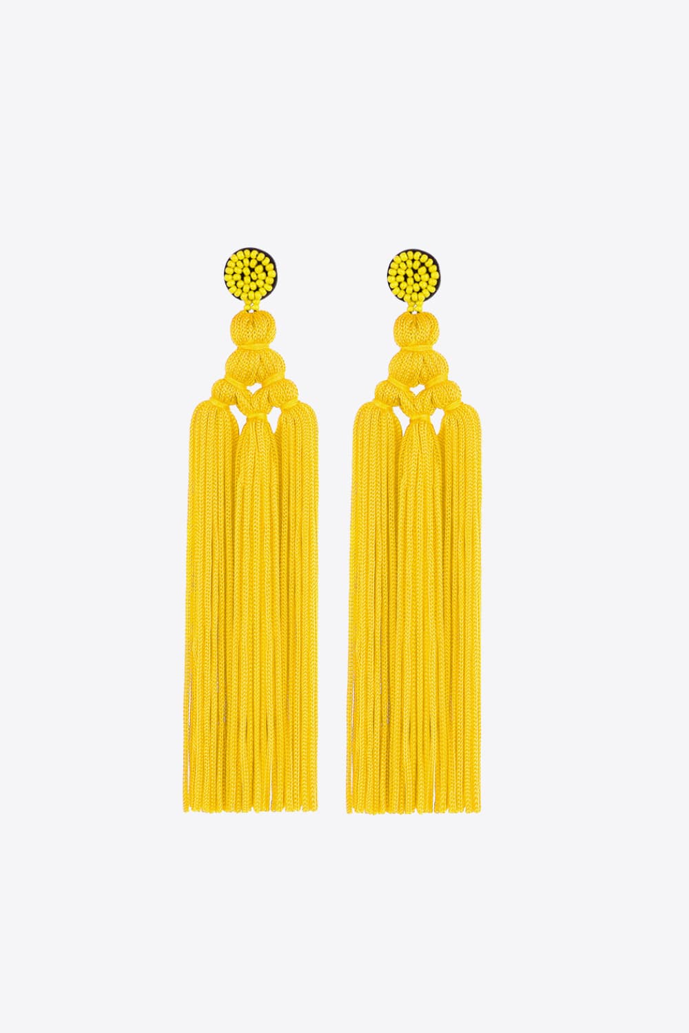 Beaded Tassel Earrings-Teresa&#39;s Fashionista LLC