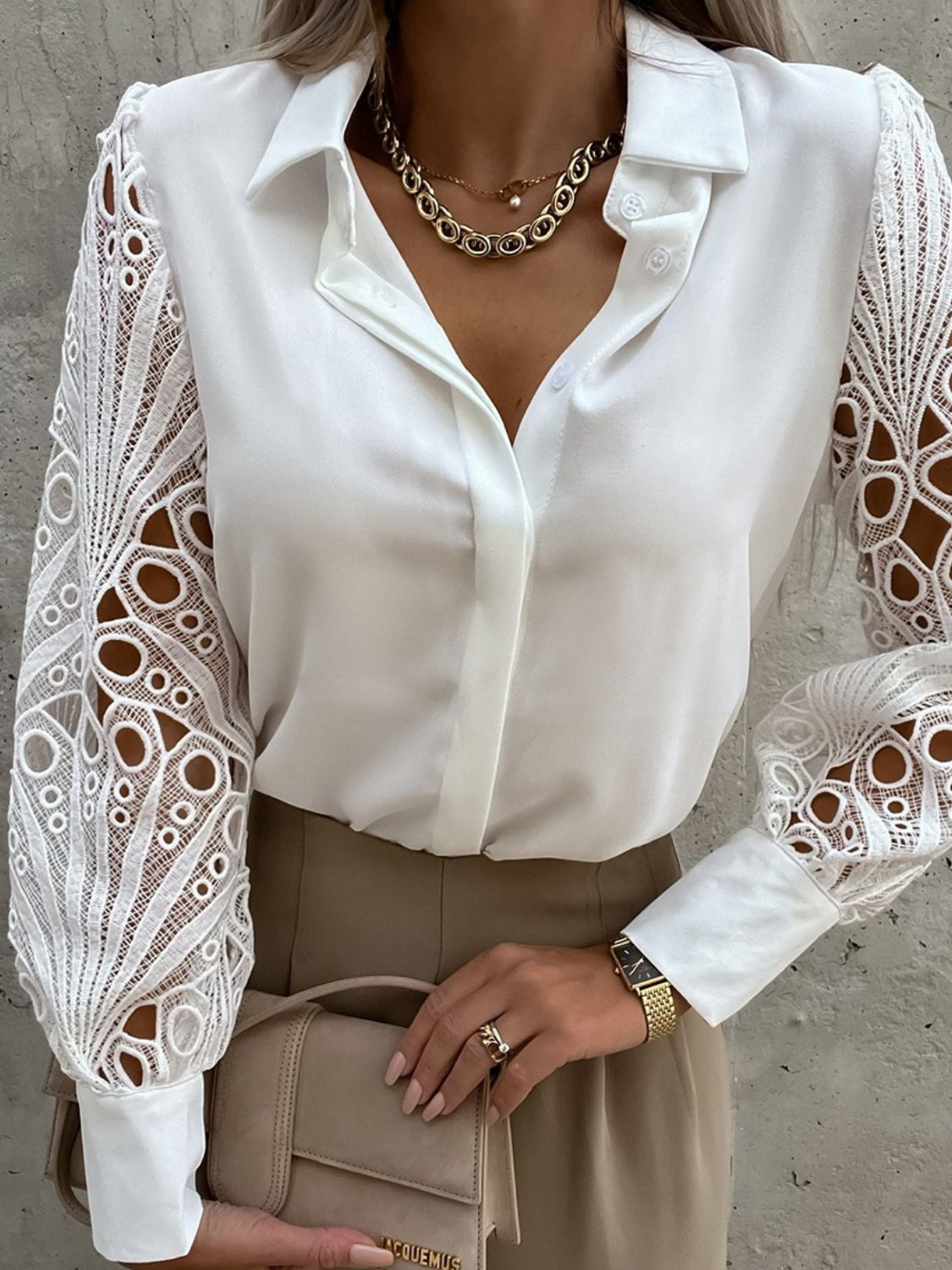 Long Lantern Sleeve Shirt-Teresa&#39;s Fashionista LLC