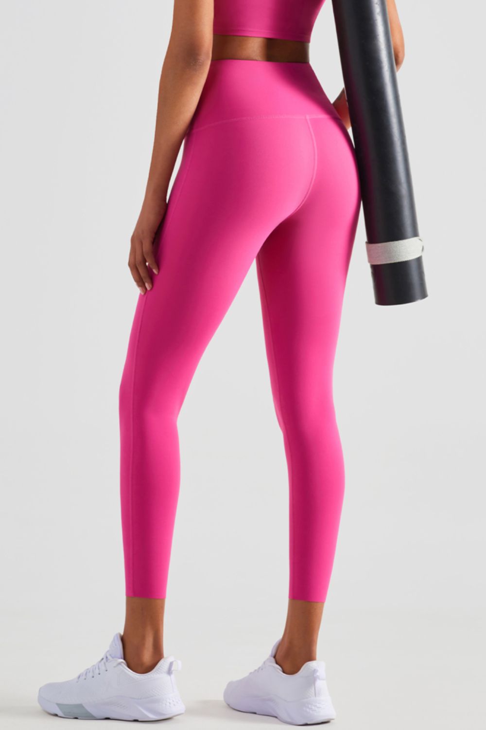 High Waist Seamless Ankle-Length Yoga Leggings-Teresa&#39;s Fashionista LLC