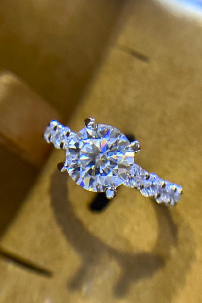 2 Carat 4-Prong Moissanite Ring-Teresa&#39;s Fashionista LLC